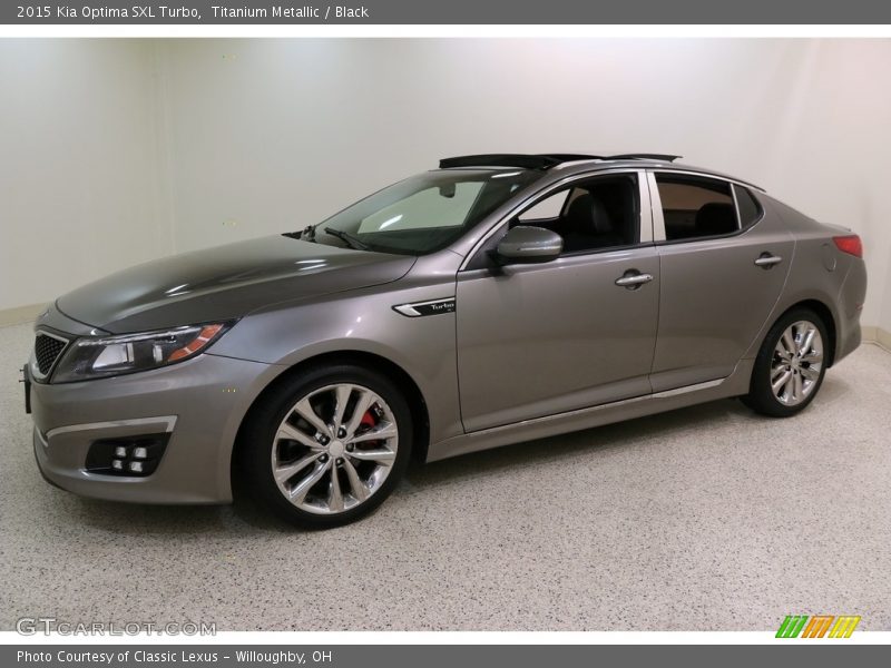 Titanium Metallic / Black 2015 Kia Optima SXL Turbo