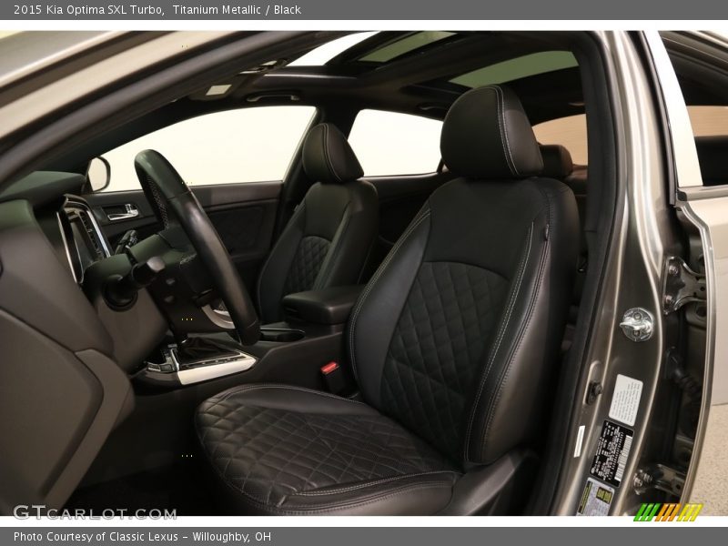 Titanium Metallic / Black 2015 Kia Optima SXL Turbo