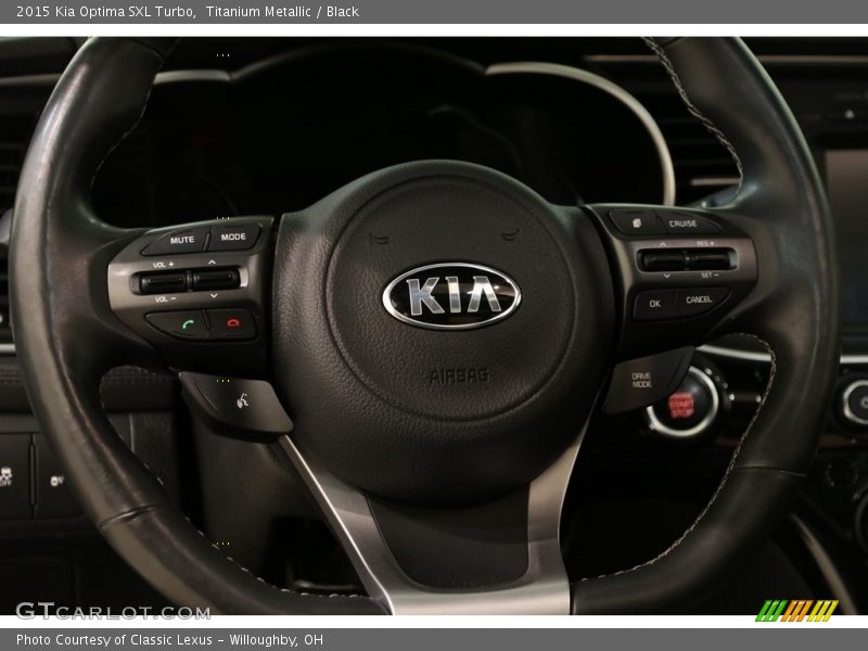 Titanium Metallic / Black 2015 Kia Optima SXL Turbo