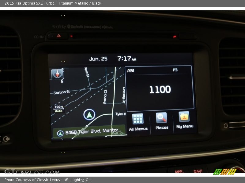 Titanium Metallic / Black 2015 Kia Optima SXL Turbo