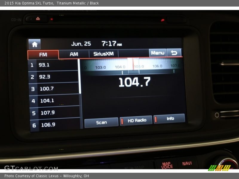 Titanium Metallic / Black 2015 Kia Optima SXL Turbo