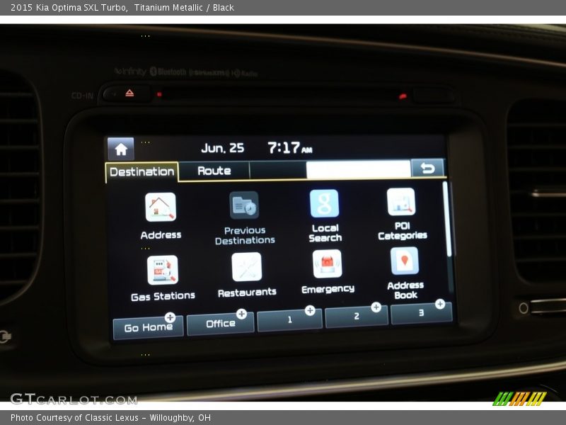 Titanium Metallic / Black 2015 Kia Optima SXL Turbo