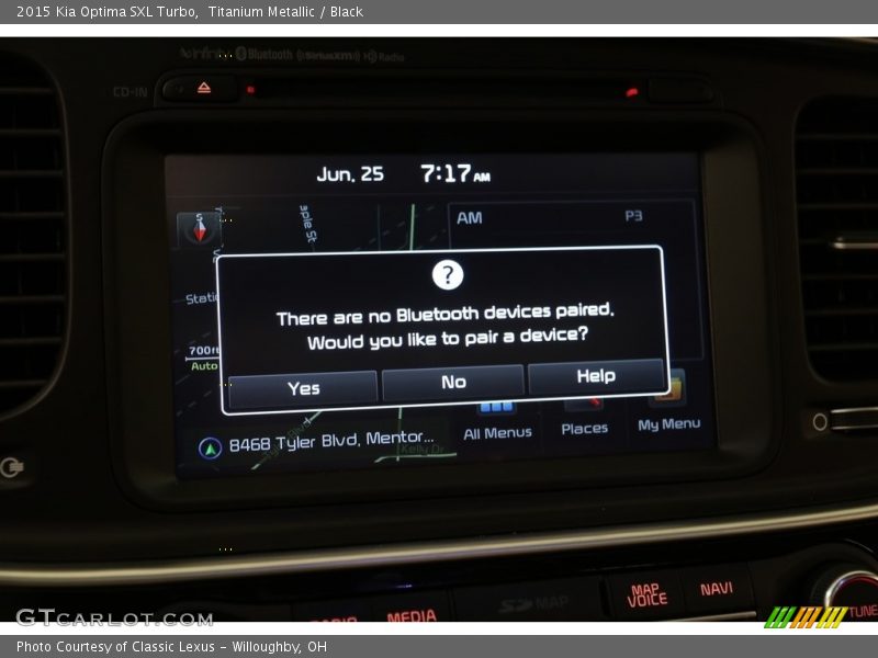 Titanium Metallic / Black 2015 Kia Optima SXL Turbo