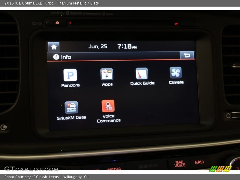 Titanium Metallic / Black 2015 Kia Optima SXL Turbo