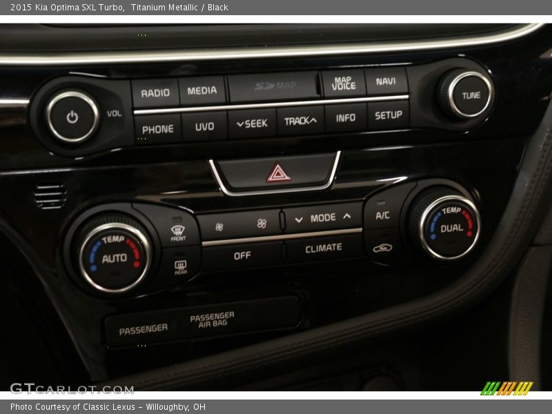Titanium Metallic / Black 2015 Kia Optima SXL Turbo
