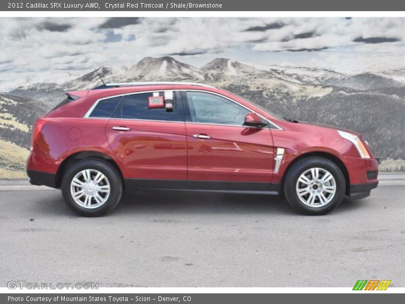 Crystal Red Tintcoat / Shale/Brownstone 2012 Cadillac SRX Luxury AWD