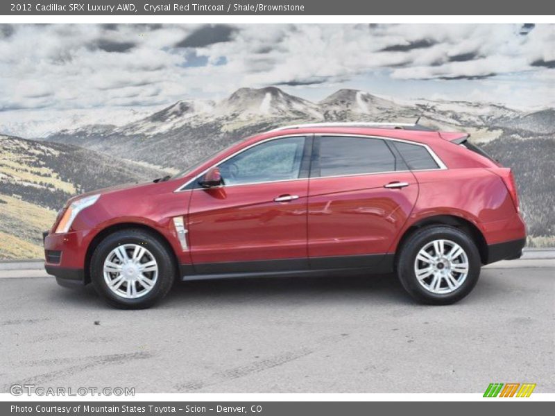 Crystal Red Tintcoat / Shale/Brownstone 2012 Cadillac SRX Luxury AWD
