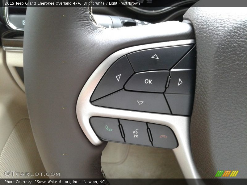 Bright White / Light Frost/Brown 2019 Jeep Grand Cherokee Overland 4x4