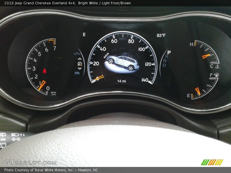 Bright White / Light Frost/Brown 2019 Jeep Grand Cherokee Overland 4x4