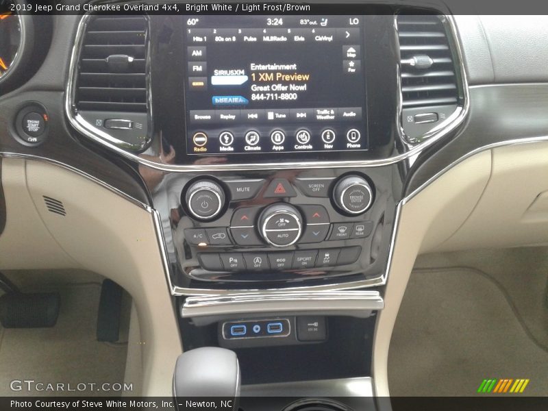 Bright White / Light Frost/Brown 2019 Jeep Grand Cherokee Overland 4x4