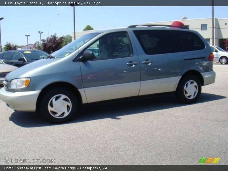 Silver Spruce Metallic / Oak Beige 1999 Toyota Sienna LE