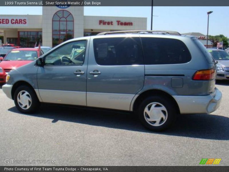 Silver Spruce Metallic / Oak Beige 1999 Toyota Sienna LE