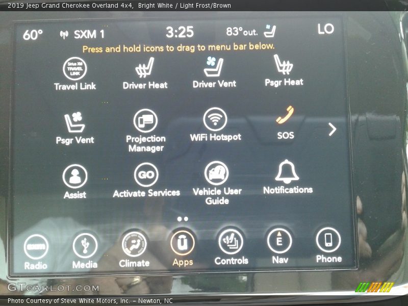 Bright White / Light Frost/Brown 2019 Jeep Grand Cherokee Overland 4x4