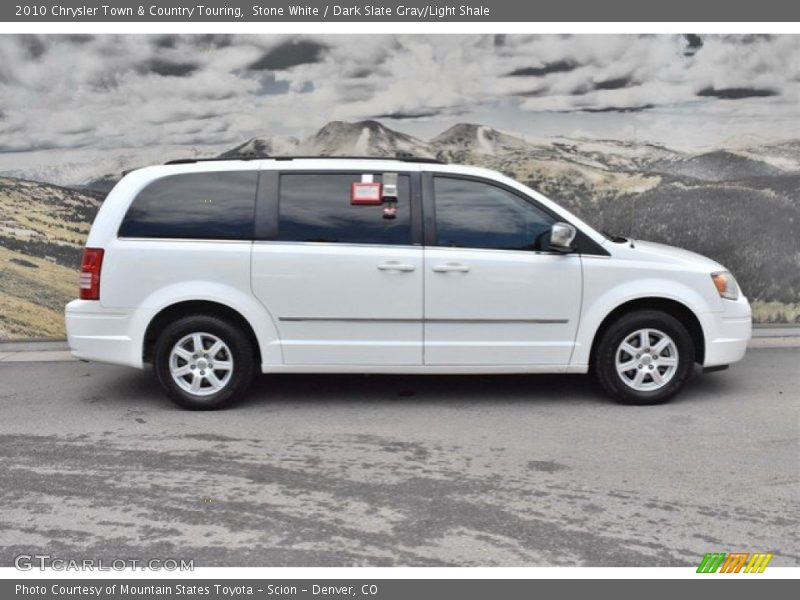 Stone White / Dark Slate Gray/Light Shale 2010 Chrysler Town & Country Touring