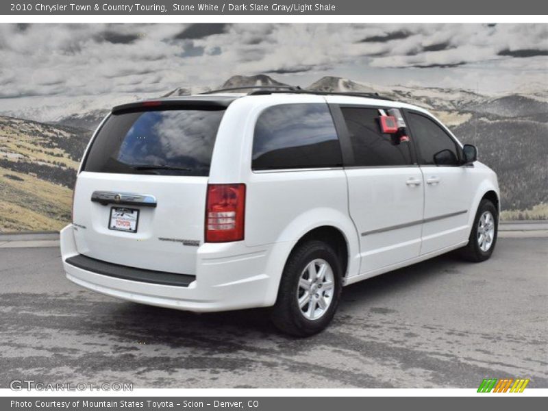 Stone White / Dark Slate Gray/Light Shale 2010 Chrysler Town & Country Touring