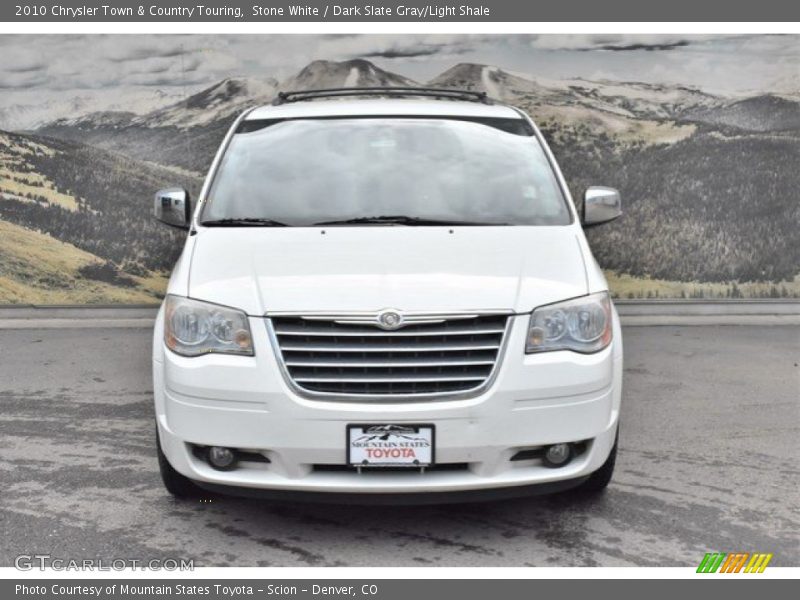 Stone White / Dark Slate Gray/Light Shale 2010 Chrysler Town & Country Touring