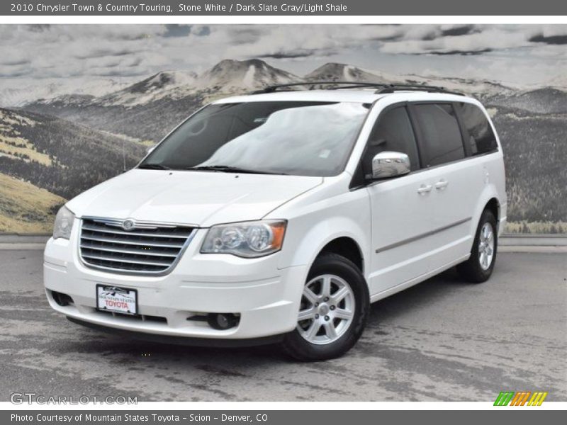 Stone White / Dark Slate Gray/Light Shale 2010 Chrysler Town & Country Touring