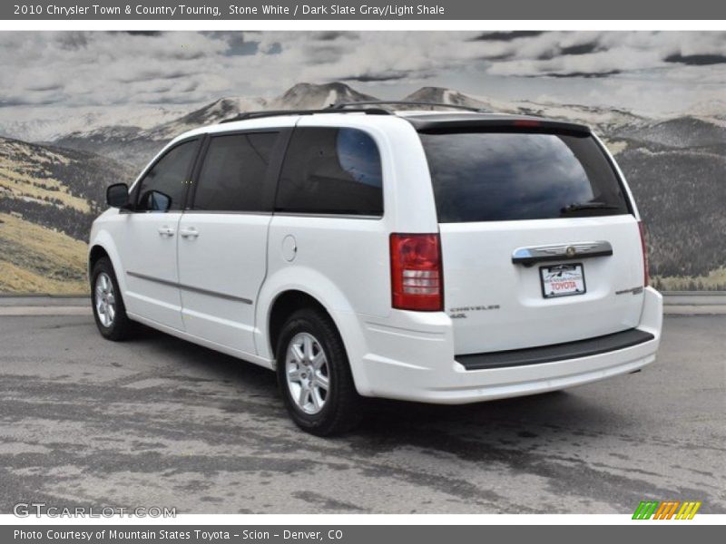 Stone White / Dark Slate Gray/Light Shale 2010 Chrysler Town & Country Touring