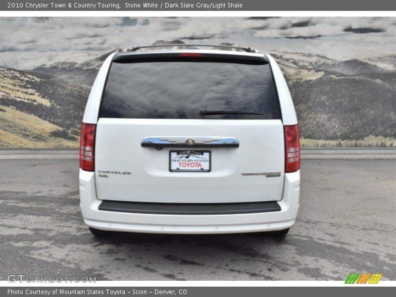 Stone White / Dark Slate Gray/Light Shale 2010 Chrysler Town & Country Touring