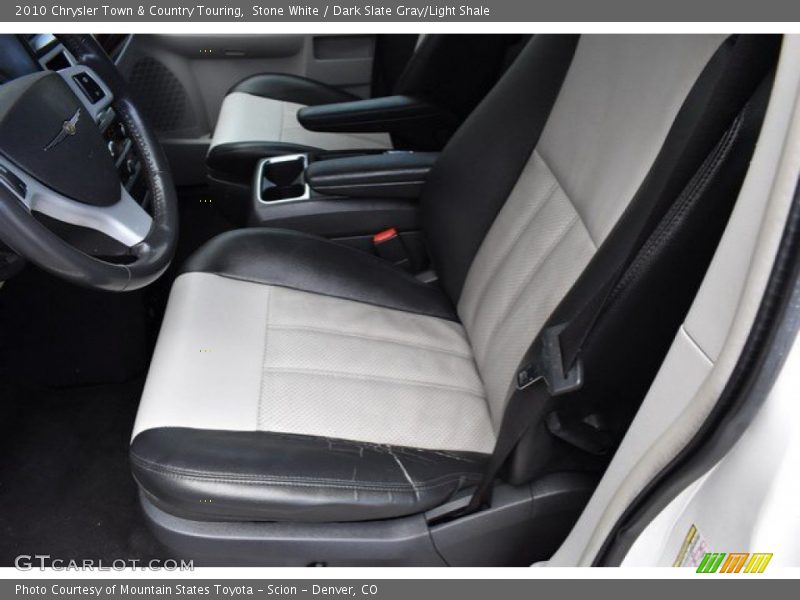 Stone White / Dark Slate Gray/Light Shale 2010 Chrysler Town & Country Touring