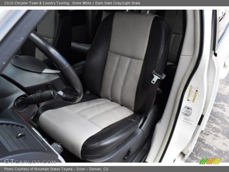 Stone White / Dark Slate Gray/Light Shale 2010 Chrysler Town & Country Touring