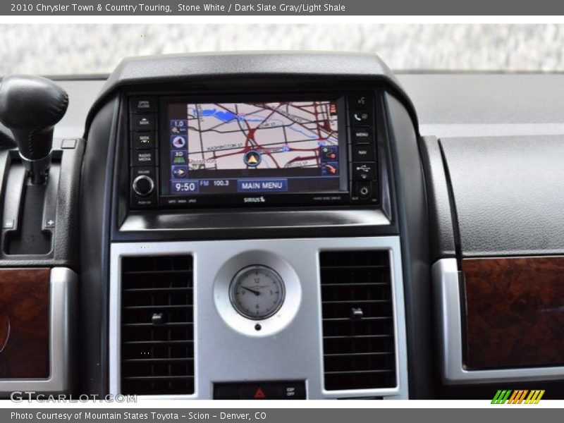Stone White / Dark Slate Gray/Light Shale 2010 Chrysler Town & Country Touring