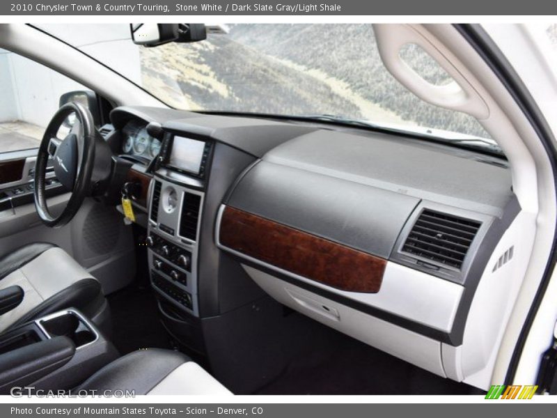 Stone White / Dark Slate Gray/Light Shale 2010 Chrysler Town & Country Touring