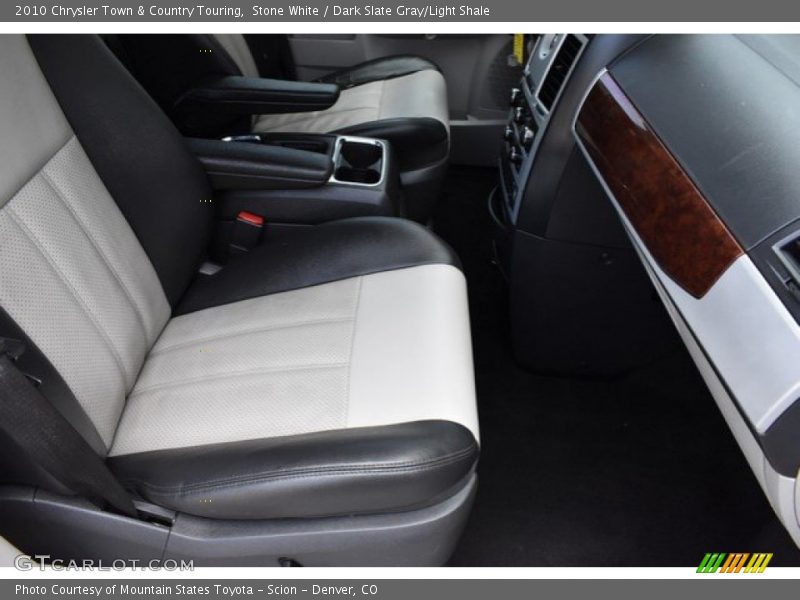 Stone White / Dark Slate Gray/Light Shale 2010 Chrysler Town & Country Touring