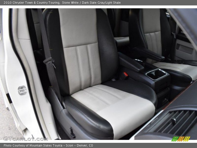 Stone White / Dark Slate Gray/Light Shale 2010 Chrysler Town & Country Touring