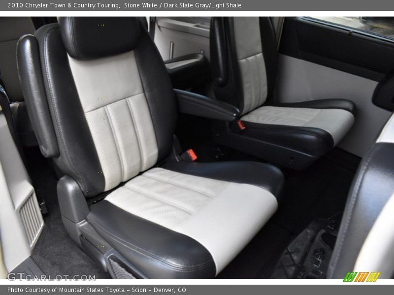 Stone White / Dark Slate Gray/Light Shale 2010 Chrysler Town & Country Touring