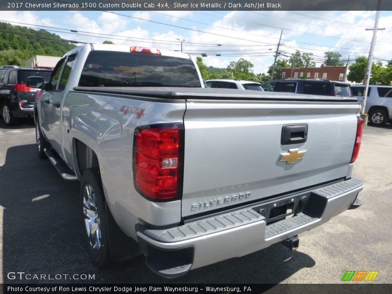 Silver Ice Metallic / Dark Ash/Jet Black 2017 Chevrolet Silverado 1500 Custom Double Cab 4x4