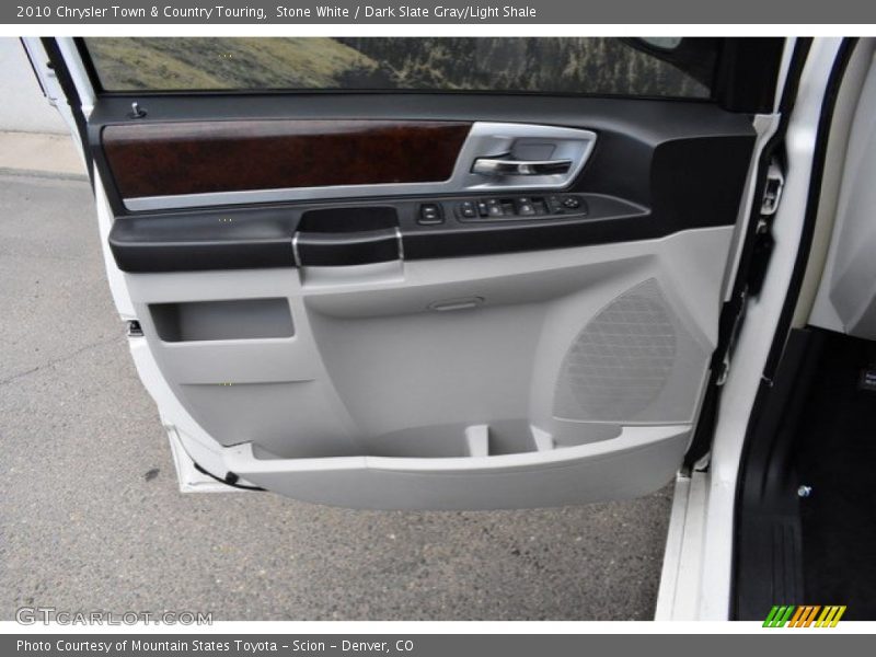 Stone White / Dark Slate Gray/Light Shale 2010 Chrysler Town & Country Touring