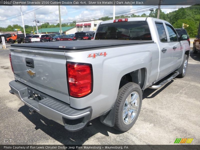 Silver Ice Metallic / Dark Ash/Jet Black 2017 Chevrolet Silverado 1500 Custom Double Cab 4x4