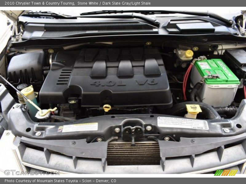 Stone White / Dark Slate Gray/Light Shale 2010 Chrysler Town & Country Touring