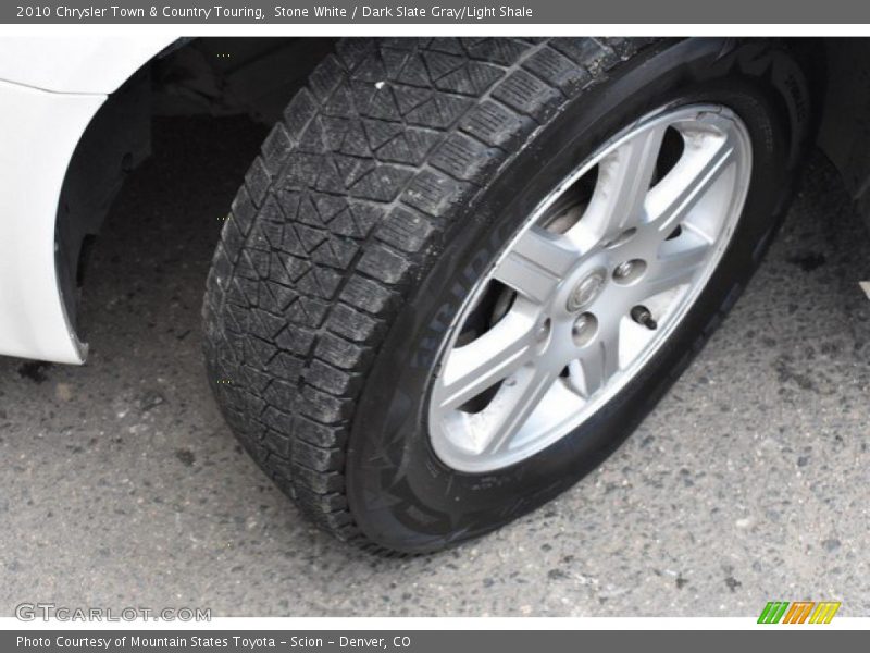Stone White / Dark Slate Gray/Light Shale 2010 Chrysler Town & Country Touring