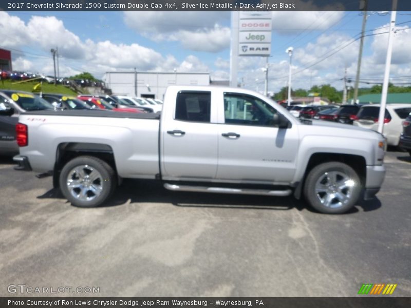 Silver Ice Metallic / Dark Ash/Jet Black 2017 Chevrolet Silverado 1500 Custom Double Cab 4x4