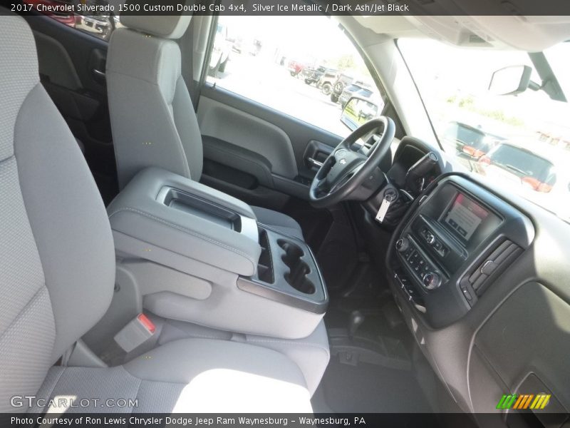 Silver Ice Metallic / Dark Ash/Jet Black 2017 Chevrolet Silverado 1500 Custom Double Cab 4x4
