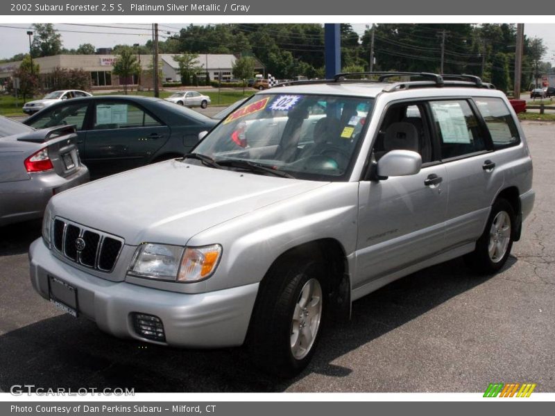 Platinum Silver Metallic / Gray 2002 Subaru Forester 2.5 S
