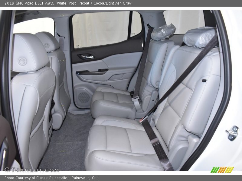 White Frost Tricoat / Cocoa/Light Ash Gray 2019 GMC Acadia SLT AWD