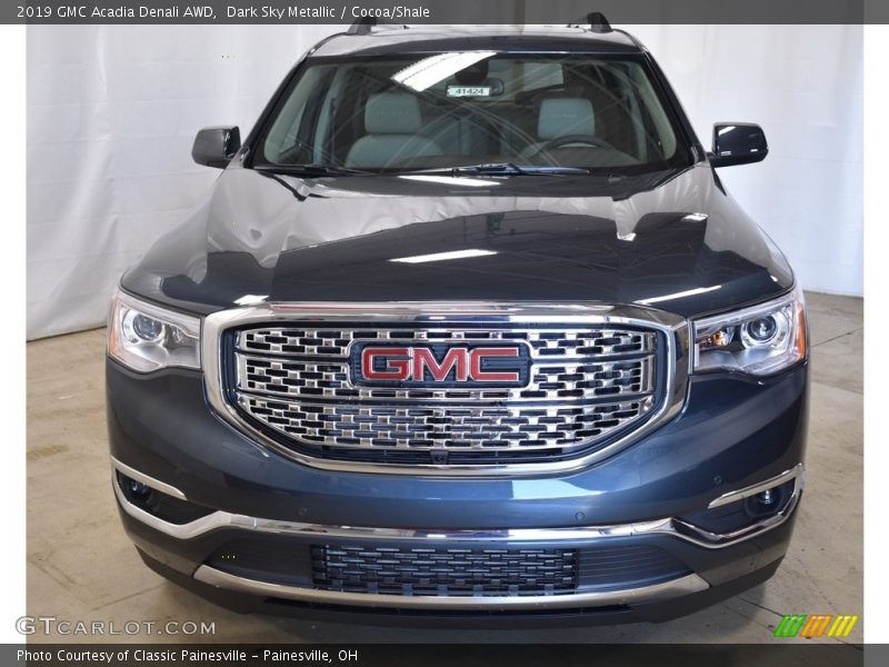 Dark Sky Metallic / Cocoa/Shale 2019 GMC Acadia Denali AWD