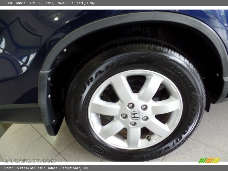 Royal Blue Pearl / Gray 2008 Honda CR-V EX-L 4WD