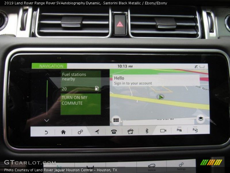 Navigation of 2019 Range Rover SVAutobiography Dynamic