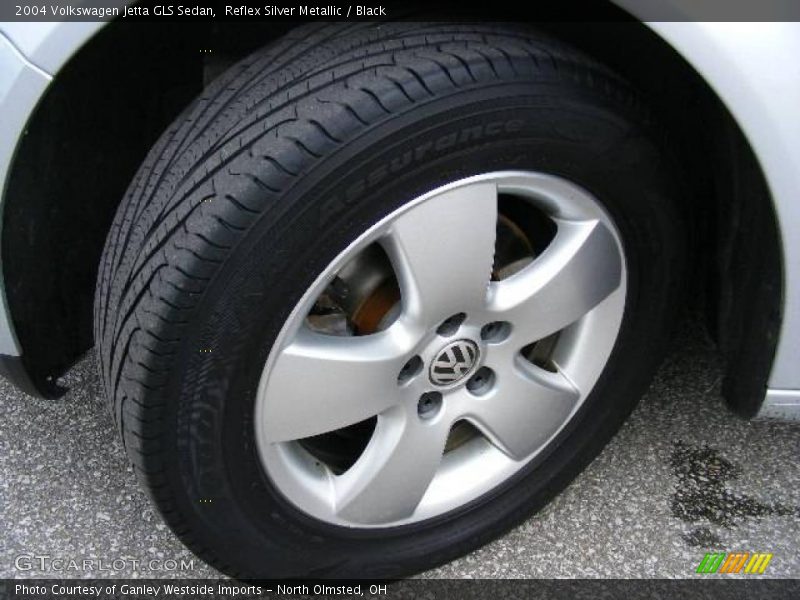 Reflex Silver Metallic / Black 2004 Volkswagen Jetta GLS Sedan