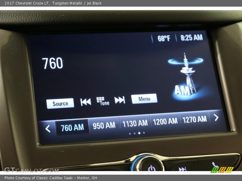 Tungsten Metallic / Jet Black 2017 Chevrolet Cruze LT