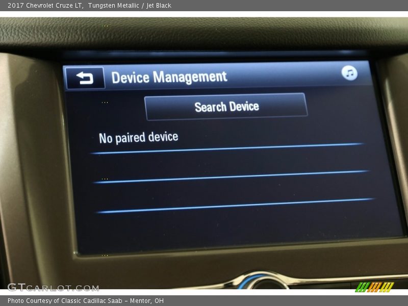 Tungsten Metallic / Jet Black 2017 Chevrolet Cruze LT