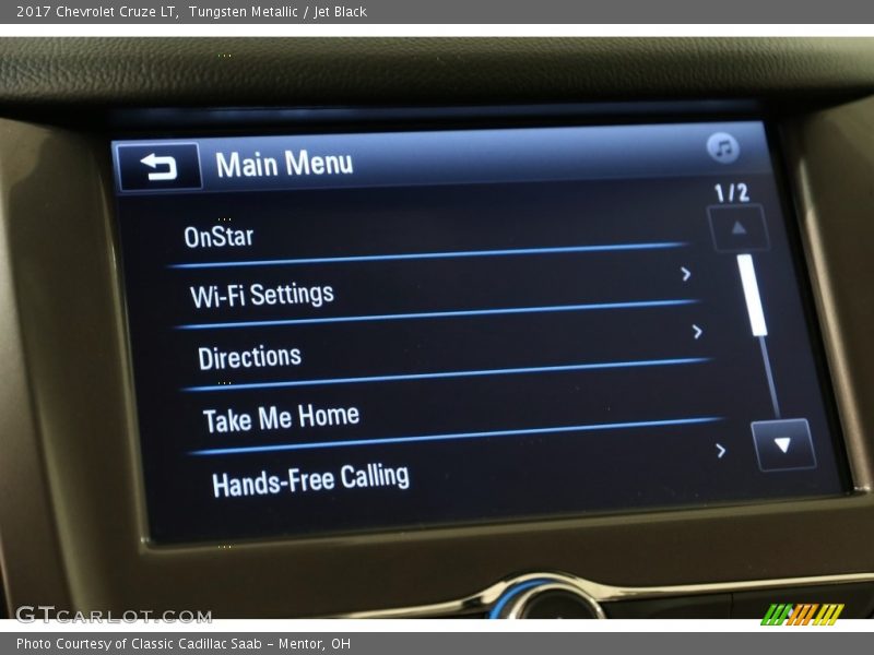 Tungsten Metallic / Jet Black 2017 Chevrolet Cruze LT