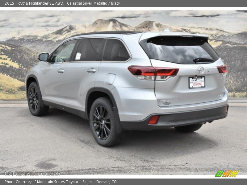 Celestial Silver Metallic / Black 2019 Toyota Highlander SE AWD