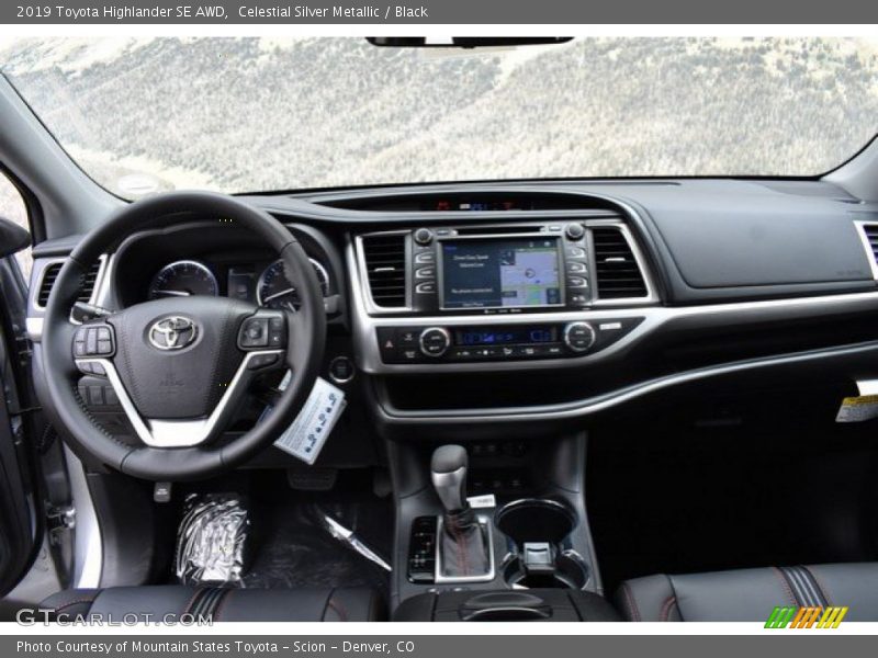 Celestial Silver Metallic / Black 2019 Toyota Highlander SE AWD