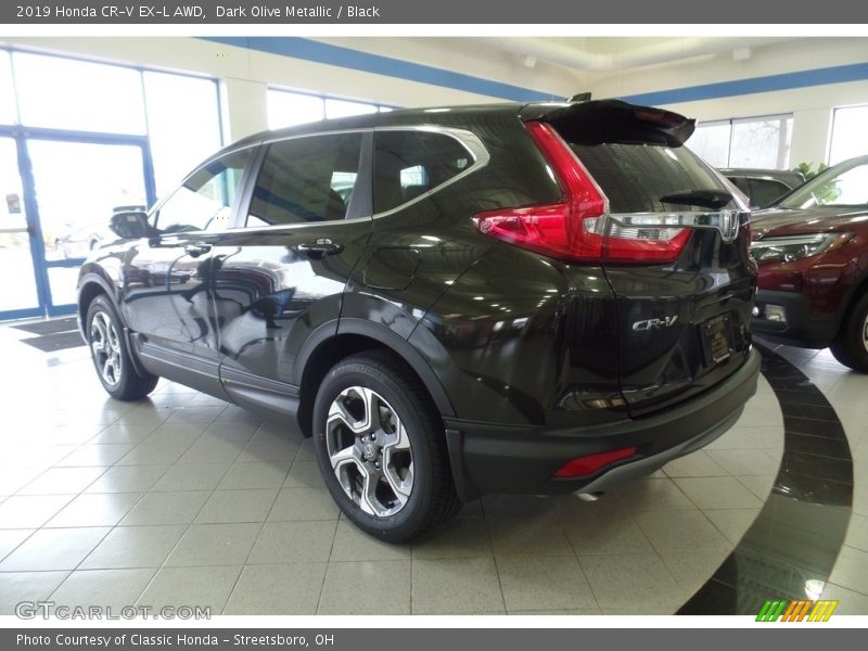 Dark Olive Metallic / Black 2019 Honda CR-V EX-L AWD