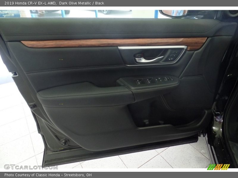 Dark Olive Metallic / Black 2019 Honda CR-V EX-L AWD